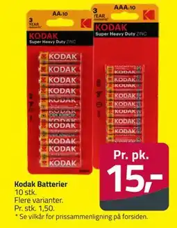 Fleggaard Kodak Batterier, DKK 15 tilbud