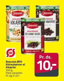 Fleggaard Beauvais ØKO Kidneybønner el. Kikærter, DKK 10 tilbud