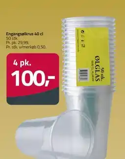 Fleggaard Engangsølkrus 40 cl, DKK 100 tilbud