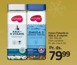 Fleggaard Futura Fiskeolie el. Kalk m. D-vitamin, DKK 79.99 tilbud
