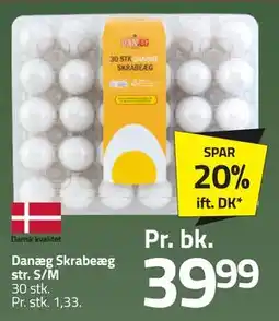 Fleggaard Danæg Skrabeæg str. S/M, DKK 39.99 tilbud