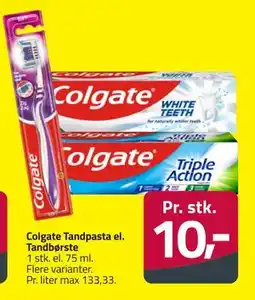 Fleggaard Colgate Tandpasta el. Tandbørste, DKK 10 tilbud