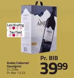 Fleggaard Andes Cabernet Sauvignon, DKK 39.99 tilbud