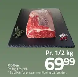 Fleggaard Rib Eye, DKK 69.99 tilbud
