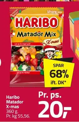 Fleggaard Haribo Matador X-mas, DKK 20 tilbud
