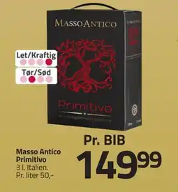 Fleggaard Masso Antico Primitivo, DKK 149.99 tilbud