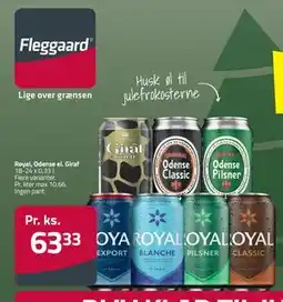 Fleggaard Royal, Odense el. Giraf, DKK 63.33 tilbud