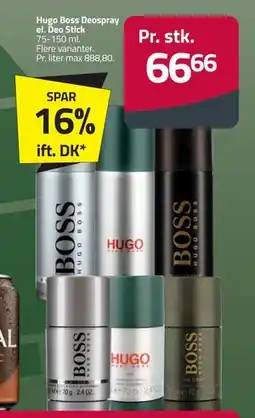 Fleggaard Hugo Boss Deospray el. Deo Stick, DKK 66.66 tilbud