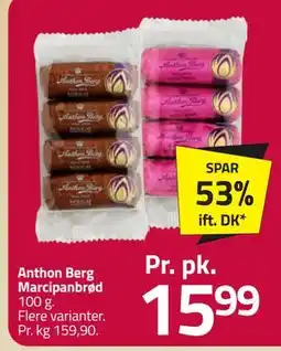 Fleggaard Anthon Berg Marcipanbrød, DKK 15.99 tilbud