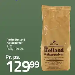 Fleggaard Rexim Holland Kakaopulver, DKK 129.99 tilbud