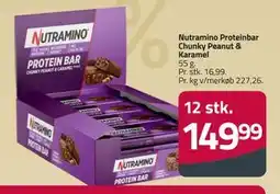 Fleggaard Nutramino Proteinbar Chunky Peanut & Karamel, DKK 149.99 tilbud