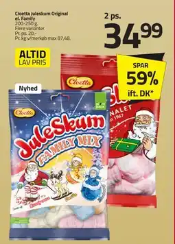 Fleggaard Cloetta Juleskum Original el. Family, DKK 34.99 tilbud