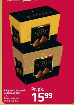 Fleggaard Belgotruff Karamel el. Kakaotrøfler, DKK 15.99 tilbud