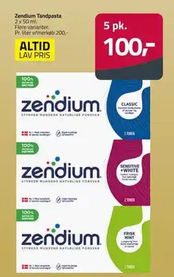 Fleggaard Zendium Tandpasta, DKK 100 tilbud