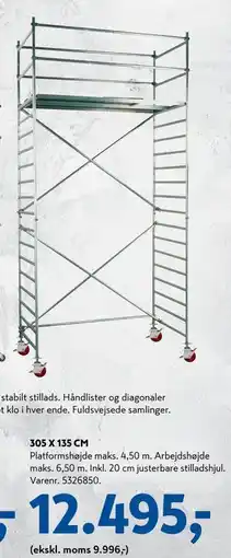 Davidsen JUMBO PROFF RULLESTILLADS, DKK 12495 tilbud