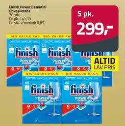 Fleggaard Finish Power Essential Opvasketabs, DKK 299 tilbud
