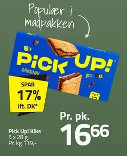 Fleggaard Pick Up! Kiks, DKK 16.66 tilbud