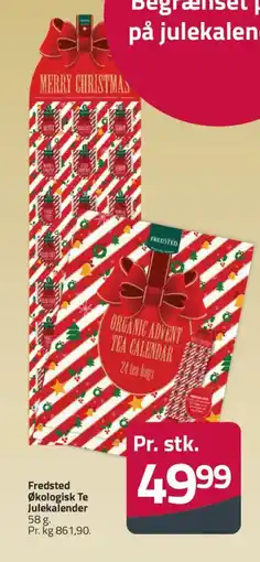 Fleggaard Fredsted økologisk te julekalender tilbud