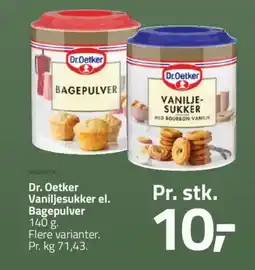 Fleggaard DR. OETKER Vaniljesukker el. bagepulver tilbud