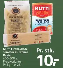 Fleggaard MUTTI Finthakkede tomater el. bronze pasta tilbud