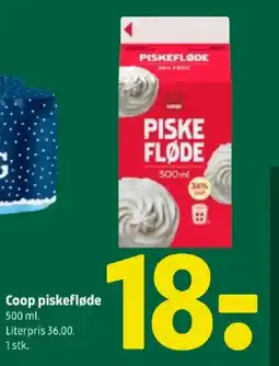 Coop 365 Coop piskefløde tilbud