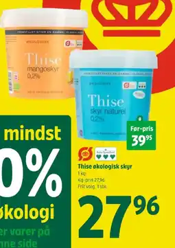 Coop 365 Thise økologisk skyr tilbud