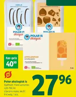 Coop 365 Polar økologisk is tilbud
