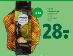 Coop 365 Store klementiner tilbud