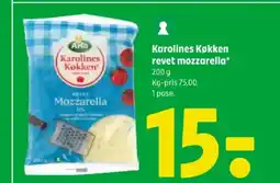 Coop 365 Karolines Køkken revet mozzarella* tilbud