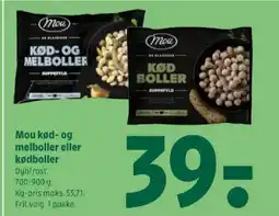 Coop 365 Mou kød- og melboller eller kødboller tilbud