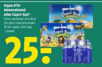 Coop 365 Aqua d'Or mineralvand eller Capri-Sun* tilbud