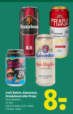 Coop 365 Craft Nation, Kaiserdom, Oranjeboom eller Praga tilbud