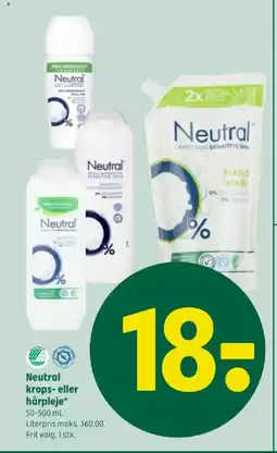 Coop 365 Neutral krops- eller hårpleje tilbud