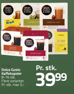 Fleggaard Dolce Gusto Kaffekapsler tilbud