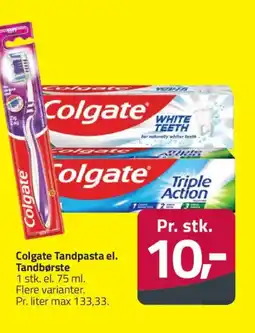Fleggaard Colgate Tandpasta el. Tandbørste tilbud