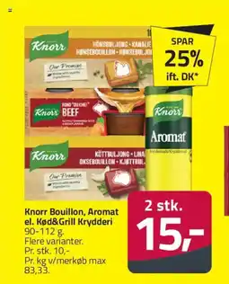 Fleggaard Knorr Bouillon, Aromat el. Kød&Grill Krydderi tilbud