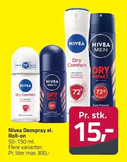 Fleggaard Nivea Deospray el. Roll-on tilbud