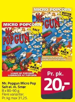 Fleggaard Mr. Popgun Micro Pop Salt el. m. Smør tilbud