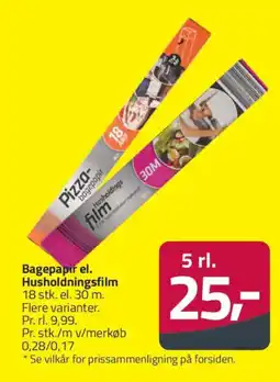 Fleggaard Bagepapir el. Husholdningsfilm tilbud