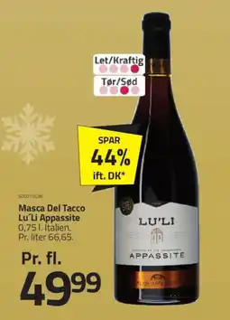 Fleggaard Masca Del Tacco Lu Li Appassite tilbud