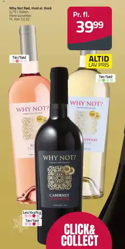 Fleggaard Why Not Rød, Hvid el. Rosé tilbud