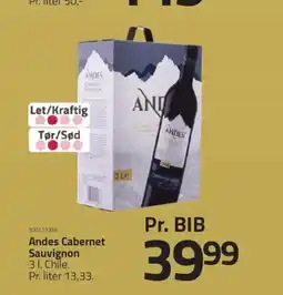 Fleggaard Andes Cabernet Sauvignon tilbud