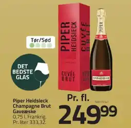 Fleggaard Piper Heidsieck Champagne Brut Gaveæske tilbud