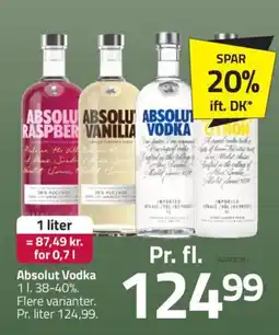 Fleggaard Absolut Vodka tilbud
