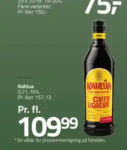 Fleggaard Kahlua 16%. tilbud