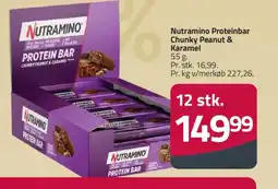 Fleggaard Nutramino Proteinbar Chunky Peanut & Karamel tilbud