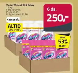 Fleggaard Vanish White el. Pink Pulver tilbud