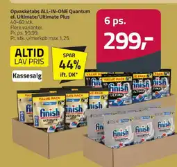 Fleggaard Opvasketabs ALL-IN-ONE Quantum el. Ultimate/Ultimate Plus tilbud