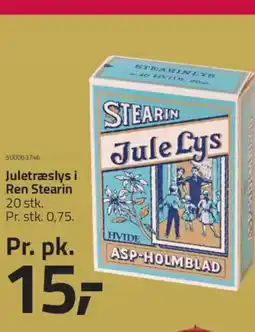 Fleggaard Juletræslys i Ren Stearin tilbud