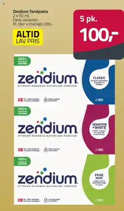 Fleggaard Zendium Tandpasta tilbud
